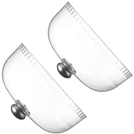 2 Pièces Couvercle Transparent En Couvercles De Conservation Des Aliments Couvertures à Dessert Affichage De Gâteau De Verre Voyage En Avion Couvrir Le Couvercle
