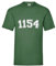 1154 Camiseta para hombre, verde botella, L