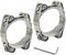 65-75mm Heavy Duty T Bolt Hose Clamp 304 Stainless Steel Double Head Double Layer Hose Pipe Clamp Tube Clamps Band Width 20mm(2 Pieces with Wrench)