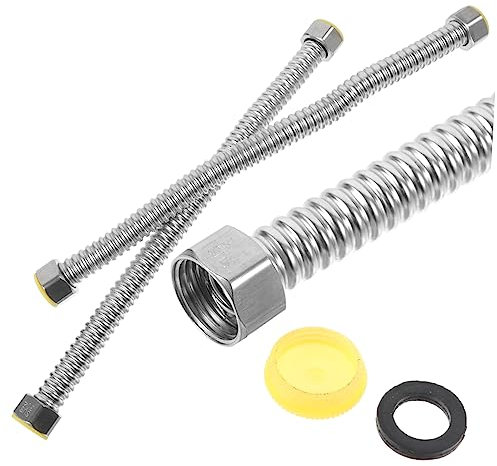 Alipis 2st Faltenbalg-druckwasserleitung Aus Edelstahl Duschschlauch Schlauch Brauseschlauch Aus Stahl Duschschlauch Tauschen Halter Für Duschkopf Rostfreier Stahl Rohr Schlauch Gewidmet