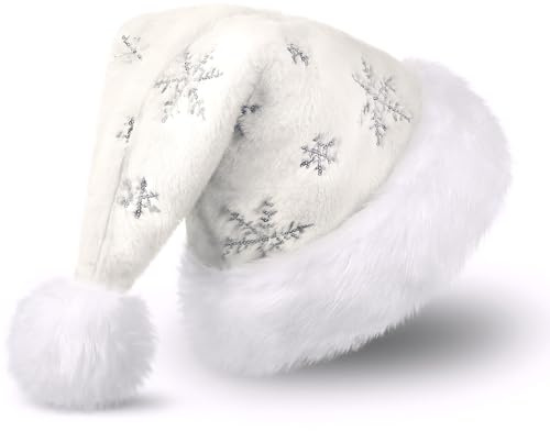 CITÉTOILE Cappello di Natale Unisex a doppio strato, cappello di Natale adulto