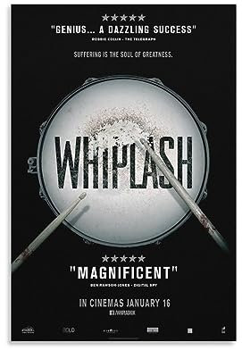 Whiplash Filmposter (10) Wandkunst Bild Gemälde Poster Leinwand Druck Poster Kunstwerke Raumdekor 30 x 45 cm
