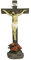 JORAE Jesus-Kruzifix-Statue, stehendes Kreuz, Dekoration, betend, religiöse Figur, Jesus Christus, katholische Ausstellung, Kunstharz, Tischplatte, Heimdekoration, 25,4 cm H