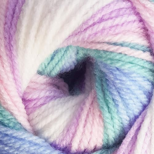 James c Brett Wendy Wools Giggles Rainbow Doppelstrick, 100 g Knäuel, mehrfarbig (WG08)