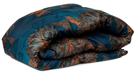 Zelesta Wonderbed Bettdecke 200x200 cm 4 Jahreszeiten - Bettwäsche winterdecke und Sommer-Bettdecke warm Duvet - Waschbare bettdecke ohne Bezug - Anti-Allergene Steppdecke (Royal Flowers)