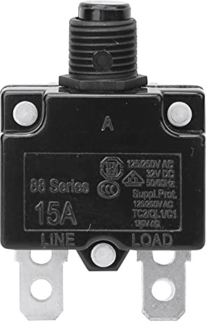 Air Compressor Overload Protector, Air Compressor Protector,5pcs Electric Air Compressor Circuit Breaker Overload Over Current Protection Switch (15A)