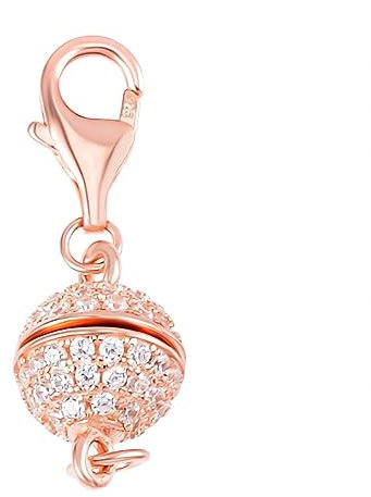 SHOPLC Magnetischer kettenverlängerung Rosegold, kettenverlängerung Silber 925 Magnetverschluss, Armband Verschluss, Magnetverschluss kette und Fußkettchen Magnetverschluss.