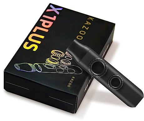 GOOHOCHY Kazoo-instrument Für Musikliebhaber Mit Lanyard Und Ersatzrundmembranen Tragbares Musikinstrument Für Partys Und Einfaches Spiel