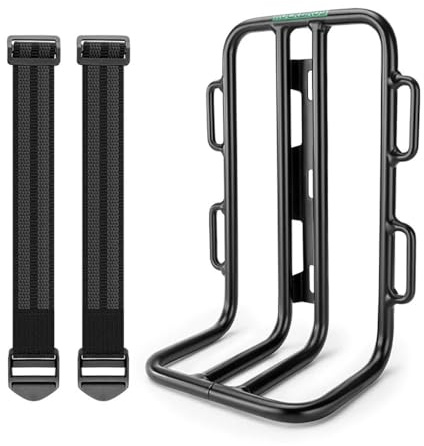 Fahrradtaschen-Halterung Vorne - 33210010001 vorderes Fahrradregal für Fahrradgabel ? schwarz