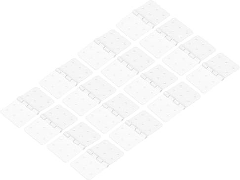 sourcing map RC Hinges 1.4 Inch x 0.8 Inch Adjustable Model Airplane Remote Control Aircraft Wings Parts Square Plastic Loose-Leaf 16 Pcs