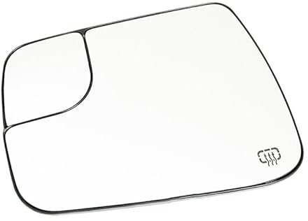 YRCTHEK Ersatz für Dodge Ram 1500 2500 2019-2024 Flügel Spiegelglas,Umkehrlinse Rückfahrglas Spiegel mit Heizfunktion/Spiegelglas Links Rechts mit Trägerplatte,Left