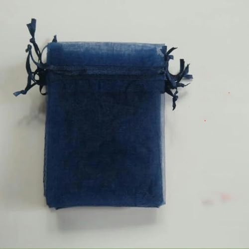 100pcs Navy Blue Drawstring Organza Bags favor Wedding Pouches Jewelry Packaging Bags Bag Party Decoration Supplies pouch-30x40cm-200pcs