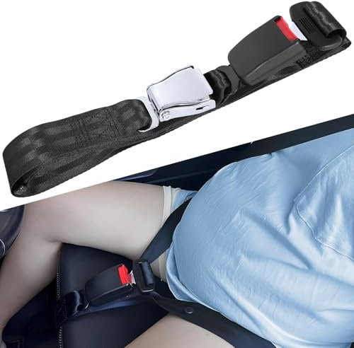 ROELLY Ceinture Voiture Grossesse, Ceinture de Sécurité Réglable pour Ceinture Femme Enceinte, Ceinture de Grossesse de Confortable, Protège Bébé, Ceintures de Grossesse pour Personnes Obèses