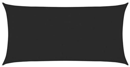 Voile d'ombrage en polyéthylène haute densité pour pelouse et jardin, vie extérieure, extérieur et parasol, 160 g/m², noir, 3x6 m