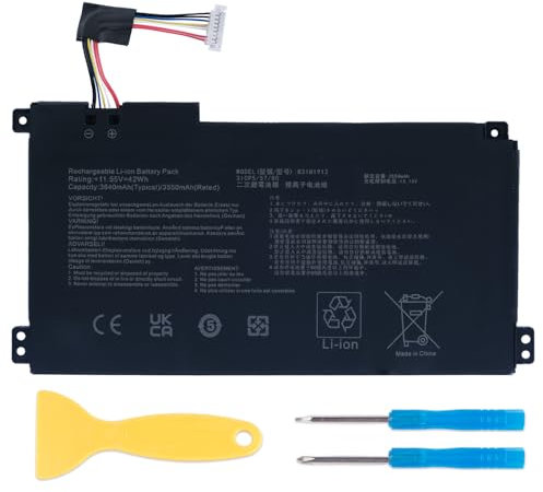 B31N1912 C31N1912 Laptop Battery Compatible with Asus VivoBook 14 E410M E410MA L410M L410MA E410KA F414MA E510MA E510KA L510MA R522MA L410MA-BV058TS E410MA-EK026TS E510KA-EJ033TS 11.55V 42Wh