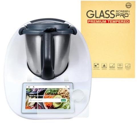 Protector pantalla compatible con Vorwerk Thermomix TM6, 1 Pieza Vidrio templado Película protectora de pantalla resistente a los arañazos, Protector Pantalla Adecuada para Vorwerk Thermomix TM6