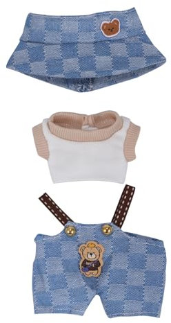 Puppenkleidung, 17CM Puppe Kleidung, Kleidung für Puppe, Bekleidung für Plüsch, Plüsch Puppenkleidung, Puppen Zubehör, Ideales Kinder Geschenk