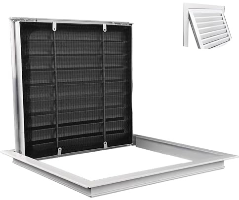 Trappe de Visite Trappe D'accès avec Volet D'aération, Panneau D'accès Plafond / Mur pour Système de Chauffage, Ventilation et Climatisation avec Grille Anti-poussière, Système de Ventilation(40x40cm(