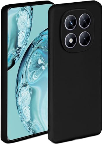 ONEFLOW Soft Case für Redmi Note 14 Pro 5G Hülle aus Silikon mit Kameraschutz, Silikonhülle mit erhöhtem Schutz fürs Display, Backcover Schutzhülle, weiche Handyhülle, Schwarz