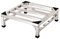 Base regolabile in acciaio inox per frigorifero, lavatrice, asciugatrice, larghezza 25-60 cm, altezza 20 cm, supporto universale per elettrodomestici resistente (55 x 55 cm)