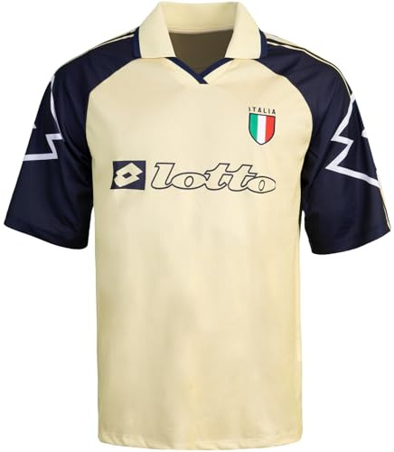 Lotto Italia Italien Retro 90s Trikot Jersey (DE/NL/SE/PL, Alphanumerisch, L, Regular, Regular, Yellow)