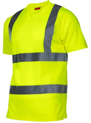 Lahti PRO T-Shirt Warnung Shirt Gelb | Größe XL | Reflektorstreifen