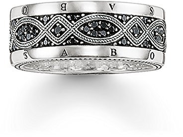 Thomas Sabo Herren-Dezenter Freundschaftsring 925 Sterlingsilber mit '- Ringgröße 52 TR2006-051-11-52