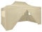 vidaXL Chapiteau Rétractable 4 Parois Latérales 3x4,5 m Blanc Crème Tonnelle