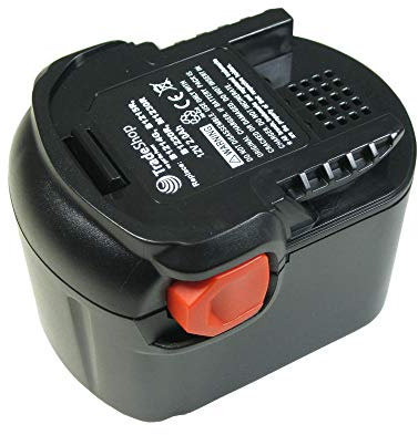Trade-Shop Batterie Ni-MH de qualité supérieure 12 V 2000 mAh - Convient pour AEG B1214G BS12G BS12X BSB12G BSB12STX BSS12RW GBSAA12V Remplace les modèles 0700-980-32 B1215 B1220R M1230R