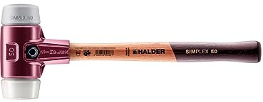 Simplex Schonhammer, TPE-mid / Superplastik; mit Tempergussgehäuse und hochwertigem Holzstiel | D=50 mm | 3037.050