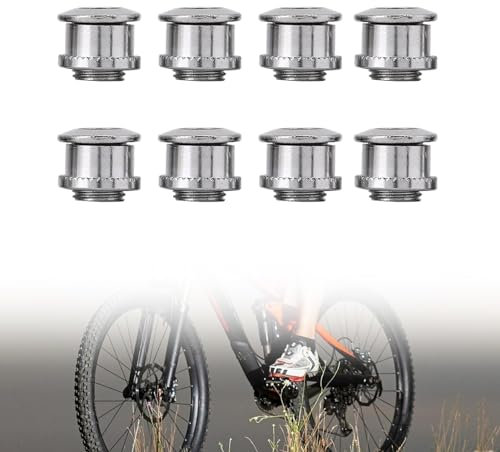 Dioche Kettenrad Schraube, Mountain Bikes Road Fahrräder Kettenrad Kurbel Lock Schrauben + Mutter Teile