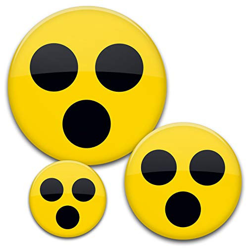 stylebutton 3er Set Blindenabzeichen aus Metall Ø 37, 56, 76 mm