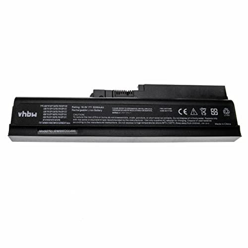 vhbw Akku kompatibel mit IBM/Lenovo ThinkPad T60 6372, T60 8741, T60 8743, T60 8744 Notebook (5200mAh, 10,8V, Li-Ion)