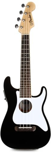 Fender Fullerton Strat Uke BK Konzert-Ukulele