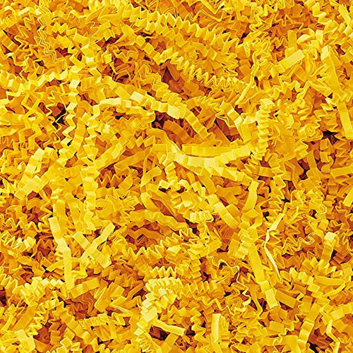 SizzlePak Geschenkfüllmaterial Umweltfreundliches Geschenkverpackungsmaterial viele Farben 125g bis 1kg (Gelb, 1kg)