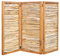 Noor Haselnuss Paravent - Sichtschutz 3-teilig klappbar für Outdoor - wetterfester Windschutz für Terrasse, Garten und Balkon - natürliche Trennwand Holz-Rahmen Gesamtgröße 180x180 cm