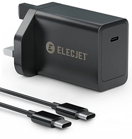 For Samsung 45W Super Fast Charger USB C | Galaxy S24 S23 S22 Ultra Plus 5G, Note 20 10 Ultra 5G +, Tab S8 S7 + Ultra | ELECJET | For MacBook Pro, iPad Pro, iPhone 15/14 & more | PD, PPS, QC