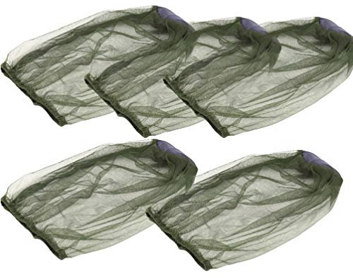 VOSAREA 5 Stücke Damen Herren Sonnenhut Moskito Kopfnetz Fischerhut Kopf Moskitonetz Imkerhut Biene Hut Outdoor Sonnenschutz Nackenschutz Mütze für Angeln Camping