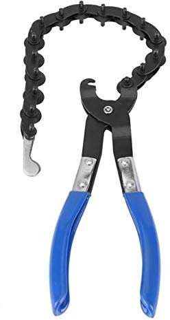 Auspuff Kettentrenner,ihreesy Universal Auspuffrohrschneider Kohlenstoffstahl Kettenrohrabschneider End Rohrschneider Werkzeug Auspuff Kettenrohrschneider 19 mm - 83mm