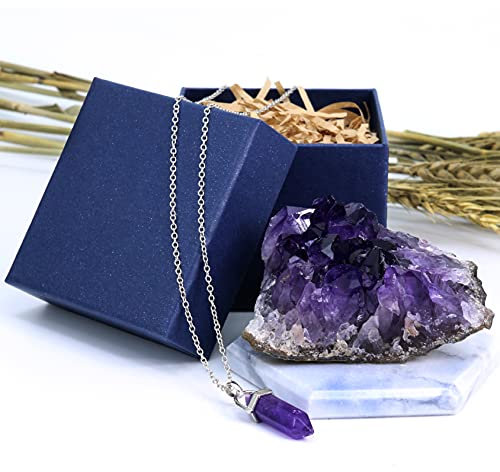 Nvzi Amethyst Stein, Amethyst Druse, Amethyst Kette, Amethyst Kristalle, Bergkristall Rohstein, Kristalle Heilsteine, Roher Amethyst, Natürliche Amethyst-Geodenhöhlen Kristalle Heilsteine(100G)