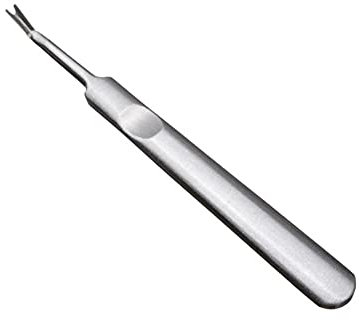 1 repousse-cuticules en acier inoxydable - Fourchette en forme de V - Outil pour manucure et pédicure