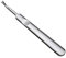 1 repousse-cuticules en acier inoxydable - Fourchette en forme de V - Outil pour manucure et pédicure