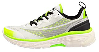 FILA Herren EXOWAVE Laufschuh, Gray Violet-Neon Green-Black, 45 EU