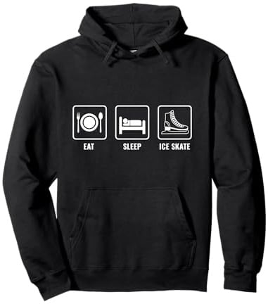 Eiskunstlauf Eat Sleep Schlittschuh Schlittschuh Pullover Hoodie