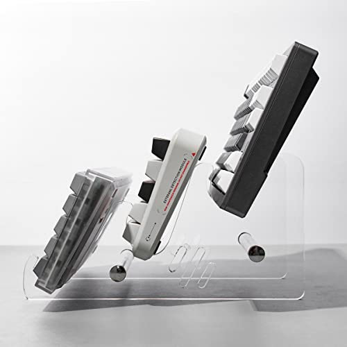 Sumgsn Mechanische Tastaturständer für Tastaturen, transparent, Acryl-Ständer für drei Tastaturen