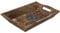 Diko.style® - Dekotablett Rechteckig Hholzschale Klein -24x15,5x4,5 cm- Holztablett dekoschale länglichc - orientalische deko Boho- Holzbrett Deko - Dekotablett Holz - Lebensrad