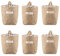 Lifreer Cestas de almacenamiento de algodón y lino, plegables, pequeñas cestas con colgador, bolsas de almacenamiento para juguetes, maquillaje, llaves, objetos pequeños..