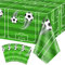 QUERICKY 4 Pack Mantel de Futbol para Fiesta, Mantel de Futbol para Cumpleaños, 130x220cm Mantel Rectangular para Fiesta de Cumpleaños de Niños Decoración de Fiesta con Tema de Futbol