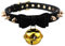 LAIFEKE Schleifen-Knoten Choker Gothic Punk Nieten Kragen Halskette Verstellbare Größe Hals Zubehör (02-Schwarz)