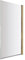 nuie NSSQ8 Pacific Modern Bathroom Square 6mm Toughened Safety Glass Shower Bath Screen, 775mm - 790mm, Brushed Brass